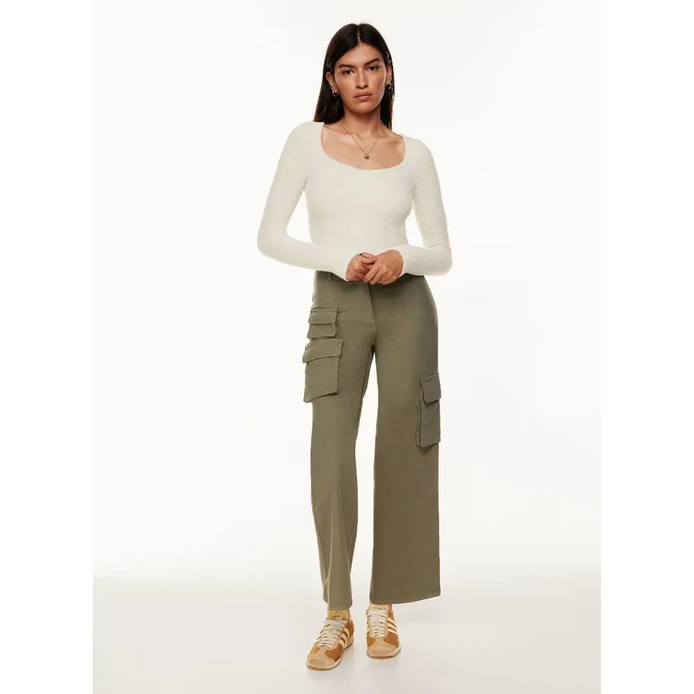 Aritzia Hush Knit Sweetheart sweater in silver birch (S) - Picture 1 of 5